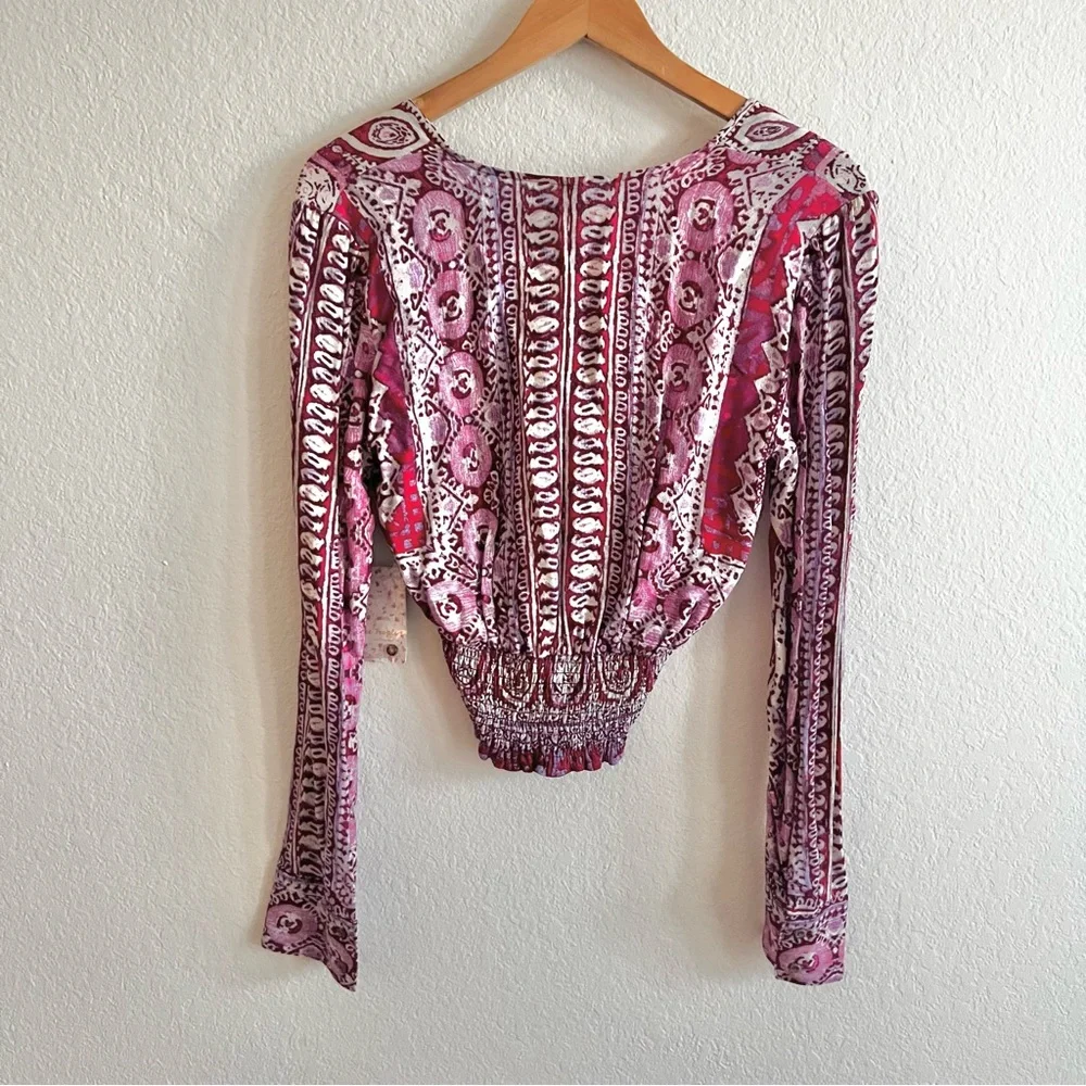 Free People Wild and Free Blouse Sz XS NWT